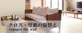 クロスの張替え repaper the wall